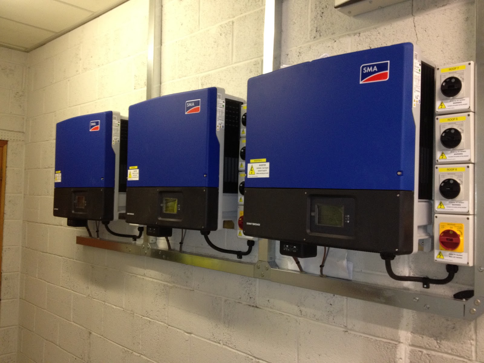 Inversores solares on-grid instalados