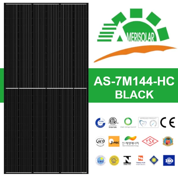 Panel Mono Perc Amerisolar 144c 555Wp - AS-7M144-HC All Black - SKU: PV00073