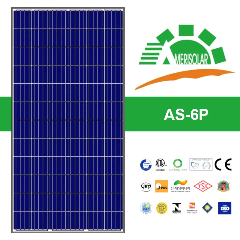 Panel Solar Fotovoltaico Amerisolar AS-6P-340W - 72c - SKU: PV00008