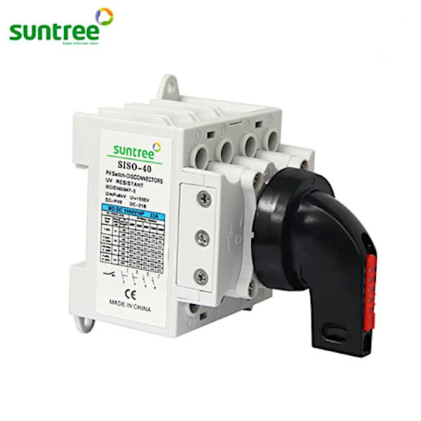 SunTree SISO.2-32 D2 Llave de Corte DC 1000VDC 23A - 600VDC 32A - DIN - SKU: AC00005